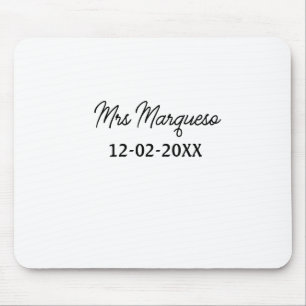 enkel minimal monogram mrs herr namn datum år Geno Musmatta