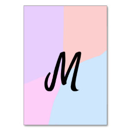 enkel, minimal personlig av monogram logotyp bordsnummer