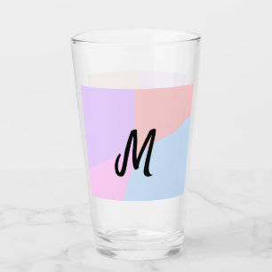 enkel, minimal personlig av monogram logotyp glaskopp