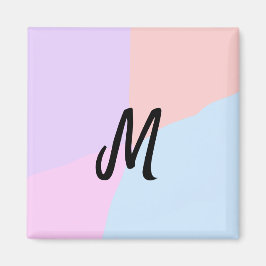 enkel, minimal personlig av monogram logotyp magnet
