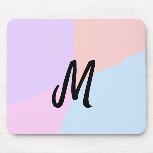 enkel, minimal personlig av monogram logotyp musmatta (Framsidan)