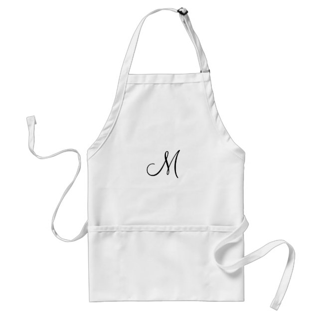 enkel minimal personlig av monogram logotyp som ba förkläde (Framsidan)