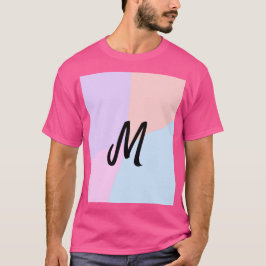 enkel, minimal personlig av monogram logotyp t shirt