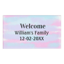 enkel minimal personlig av monogram logotyp välkom