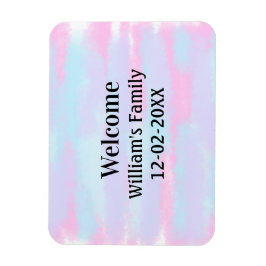 enkel minimal personlig av monogram logotyp välkom magnet