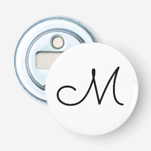 enkel minimal personlig för elegant av monogram l flasköppnare