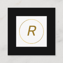 enkel minimal personlig i guld-monogrammet modern 