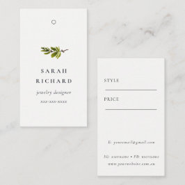 Enkel minimal Pris Märkre i Gren vid Gräs, , Namn Visitkort