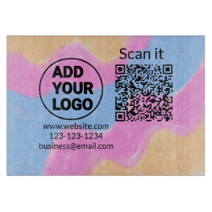 Enkel minimal q r-kod lägg till logotyp skanna kod