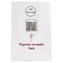 Enkel minimal q r-kod lägg till logotyp skanna kod