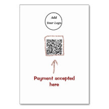 Enkel, minimal q r-kod, lägg till logotypens skann