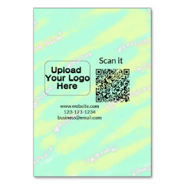 Enkel, minimal q r-kod, lägg till logotypens skann bordsnummer