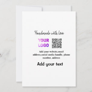 Enkel, minimal q r-kod, lägg till logotypens skann julkort