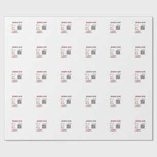 Enkel minimal QR-kod lägg till logotyp skanna kode Presentpapper