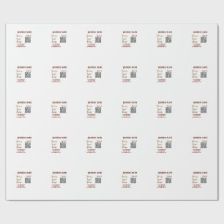 Enkel minimal QR-kod lägg till logotyp skanna kode Presentpapper