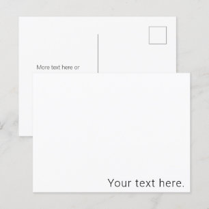 Enkel, minimal redigerbar Namn eller annan text Vykort