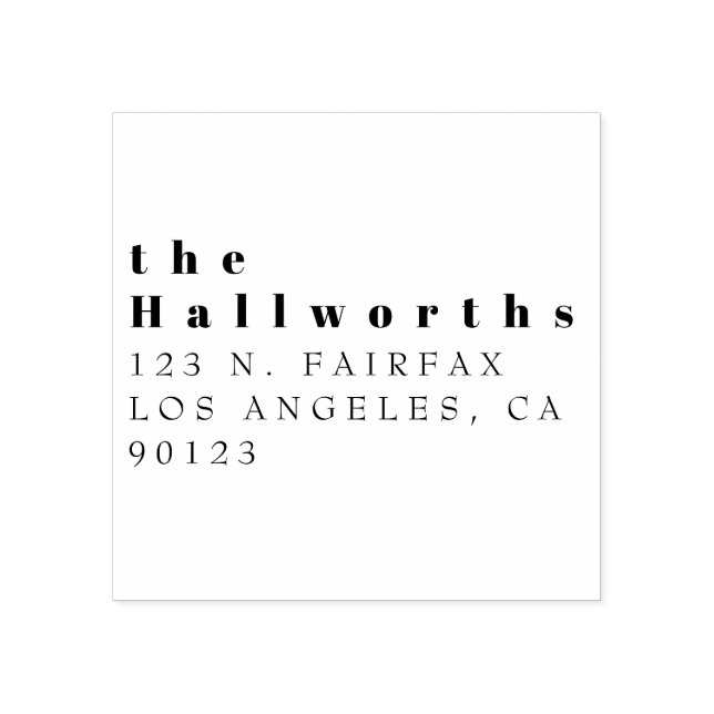 Enkel minimal returadress stämpel (Tryck)