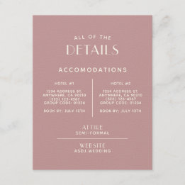Enkel Minimal Rosenskiftande Krämvit Bröllopsdetal Tilläggskort