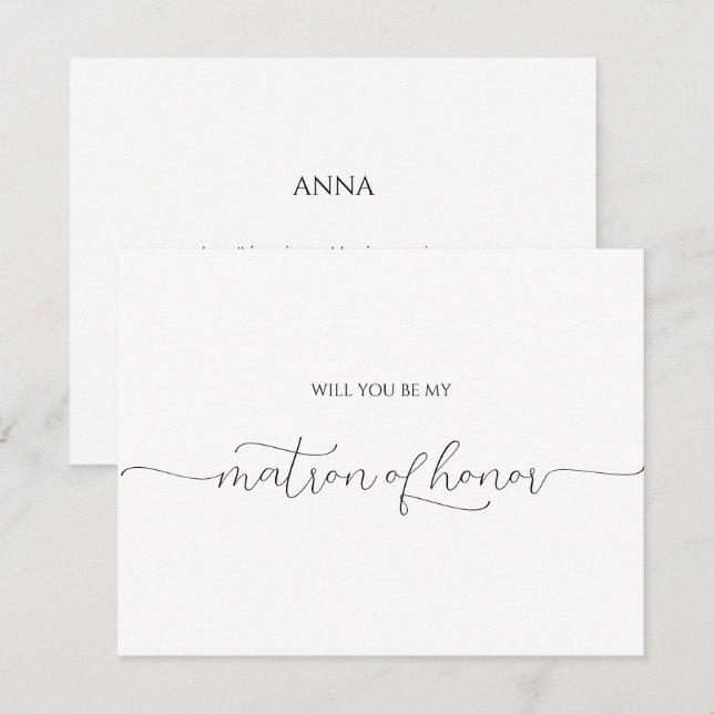 Enkel, minimal skriptmatchning av honor Frieri (Fram/baksida)