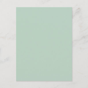 enkel minimal solid färg anpassad grön grå boho vykort