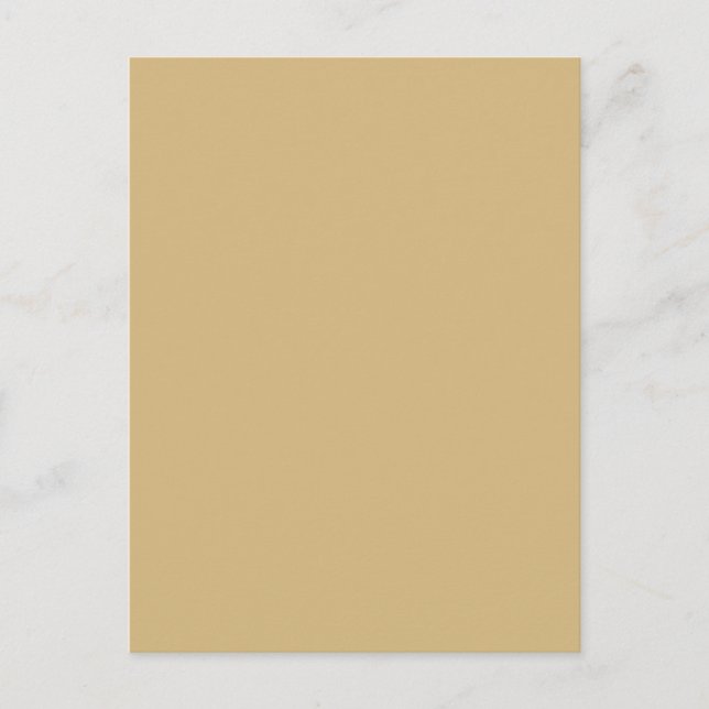 enkel minimal solid färg anpassad orange grå boho vykort (Framsida)