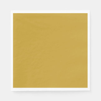 enkel minimal solid färg anpassad senap guld- pappersservett