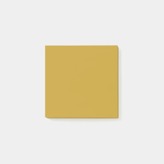 enkel minimal solid färg anpassad senap guld- post-it block