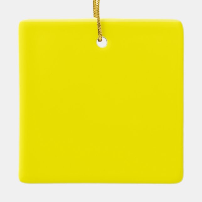 enkel minimal solid färg-anpassningsbar julgransprydnad keramik (Framsida)