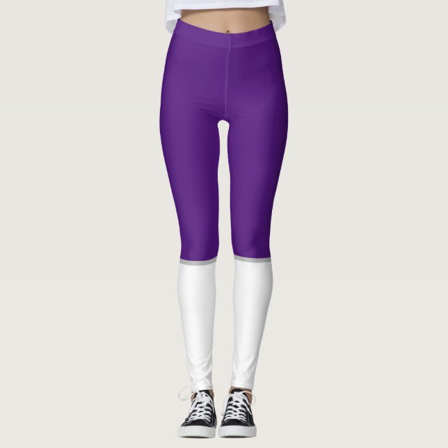 enkel minimal solid färg-anpassningsbar leggings (Framsida)