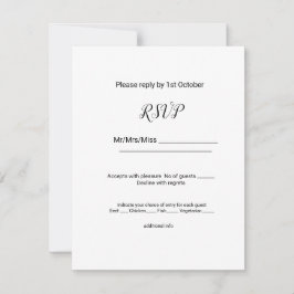 enkel minimal svart, lägg till din namntext redige OSA kort