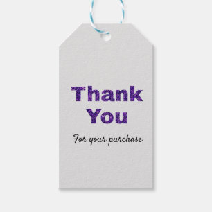 ENKEL MINIMAL TEXT STIL BUSINESS TACK GIFT PRESENTETIKETT