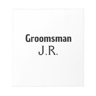 ENKEL MINIMAL tillägg ditt namn anpassad groomsman Anteckningsblock