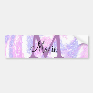 enkel minimal tillsats av namn monogram rosa röd g bildekal