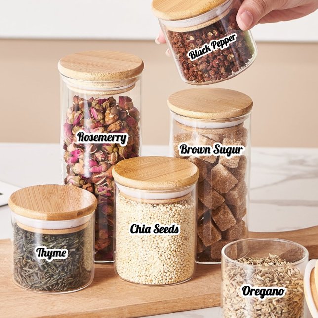 Enkel minimala etiketter för köks- och panträttsla (Skapare uppladdad)