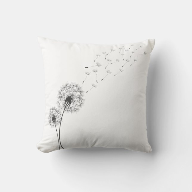 Enkel Minimalist blåsa dekorativ kudde för maskros (Framsida)