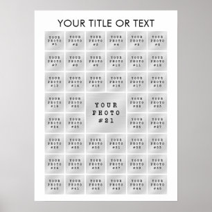 Enkel Minimalistisk 45 Bildcollage Personlig Poster