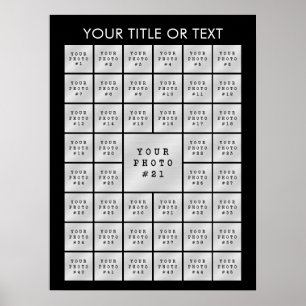 Enkel Minimalistisk 45 Bildcollage Personligad Poster