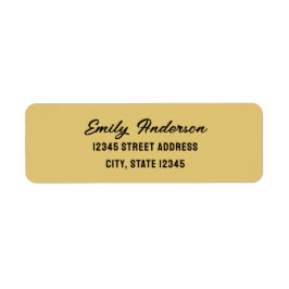 Enkel, minimalistisk adressetikett för skriptretur returadress etikett