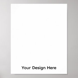 Enkel minimalistisk affischdesign med vit bakgrund poster
