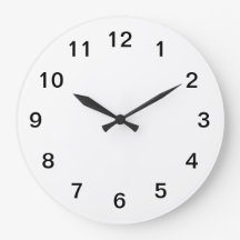 Enkel minimalistisk akrylväggklocka