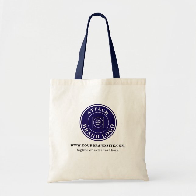 Enkel minimalistisk anpassad logopromotion för för tygkasse (Framsidan)