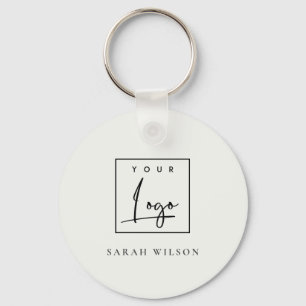Enkel, minimalistisk Anpassningsbar - Logotyp för Nyckelring