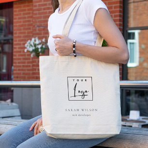 Enkel, minimalistisk Anpassningsbar - Logotyp för Tygkasse