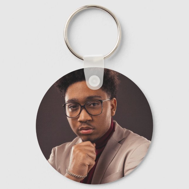 Enkel minimalistisk bild av anpassningsbarna nyckelring (Framsida)