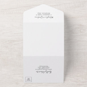Enkel minimalistisk Bröllop