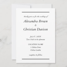 Enkel minimalistisk Bröllop