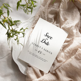 Enkel minimalistisk Bröllop spara datum Spara Datumet