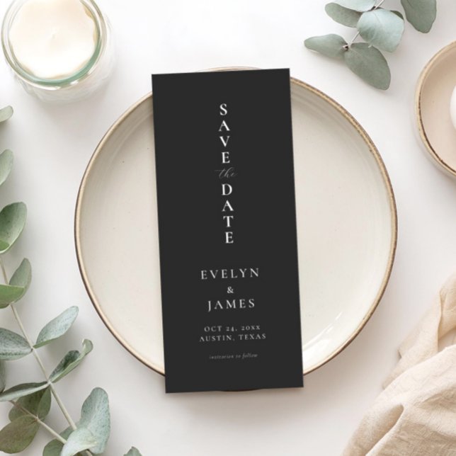 Enkel minimalistisk Chic Bröllop Spara Datumet (Skapare uppladdad)