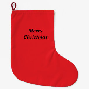 Enkel minimalistisk elegant anpassad god jul Chri Stor Julstrumpa