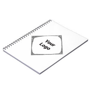 Enkel minimalistisk elegant anpassad logotyp här f anteckningsbok